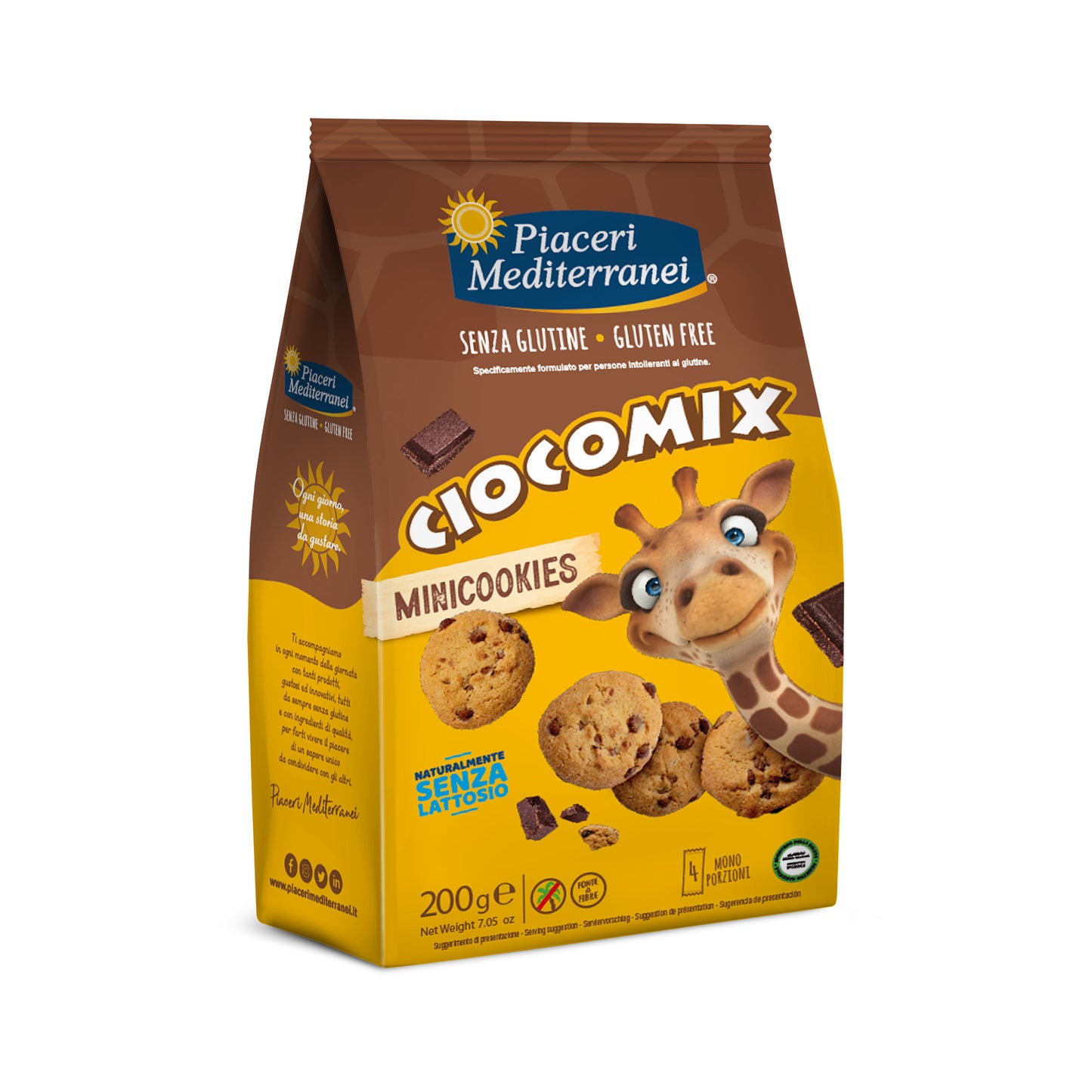 SL - Ciocomix Mini Cookies PIACERI MEDITERRANEI - (4 monoporz. da 50g) 200g