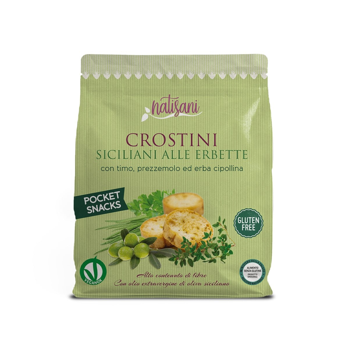 SL - Crostini erbe aromatiche NATISANI - 50g
