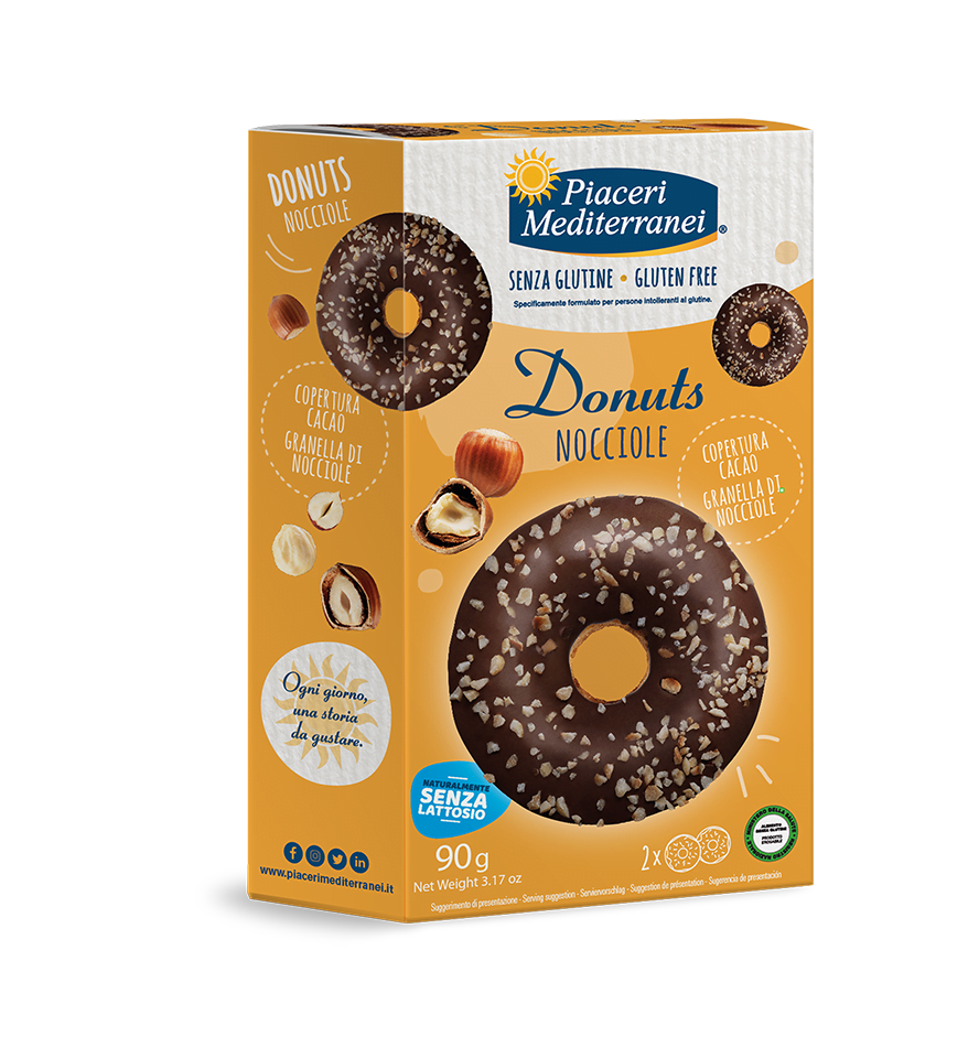 SL - Donuts alla Nocciola PIACERI MEDITERRANEI - 90g (2 da 45g)