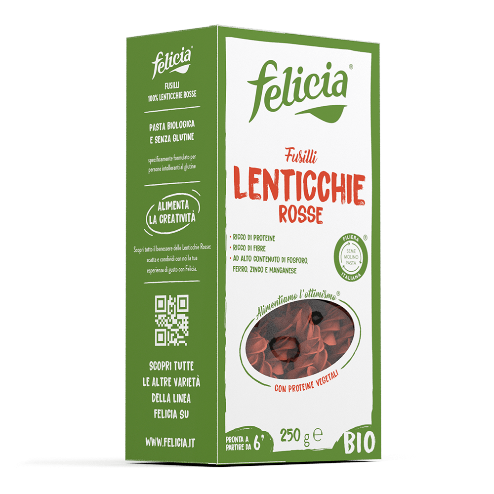 SL - Fusilli alle lenticchie rosse FELICIA - 250g