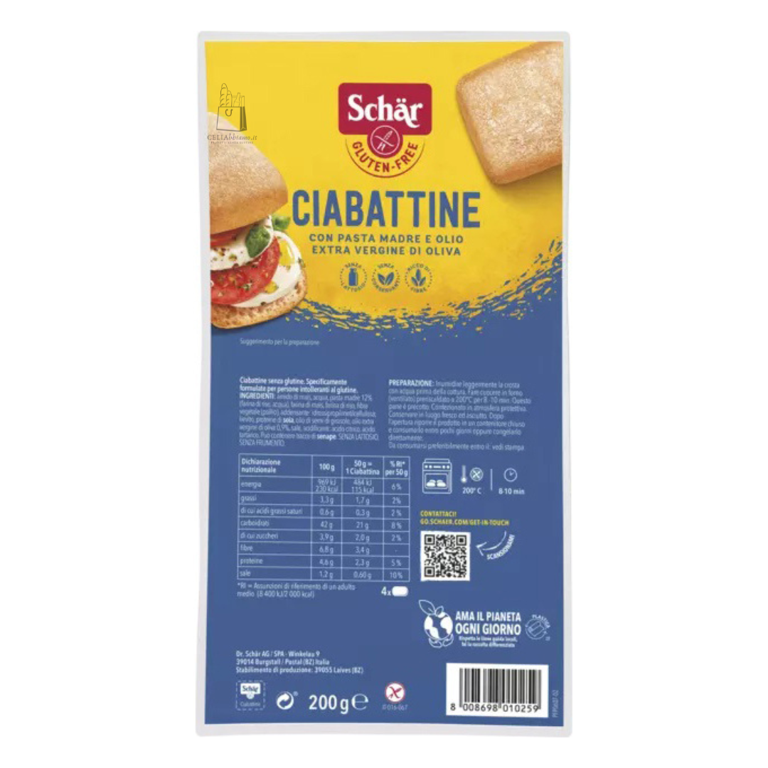 SL - Pane Ciabattine SCHAR - 200g