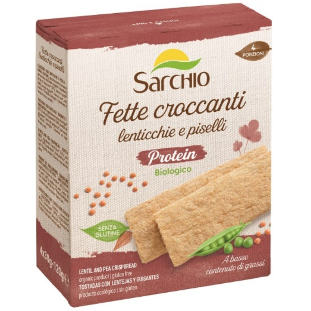 SL - Fette Croccanti Lenticchie e Piselli Protein -120g
