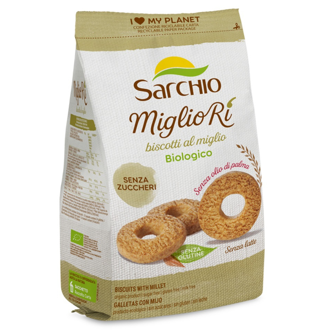SL - Biscotti Miglio SENZA ZUCCHERI AGGIUNTI - SARCHIO - 200g