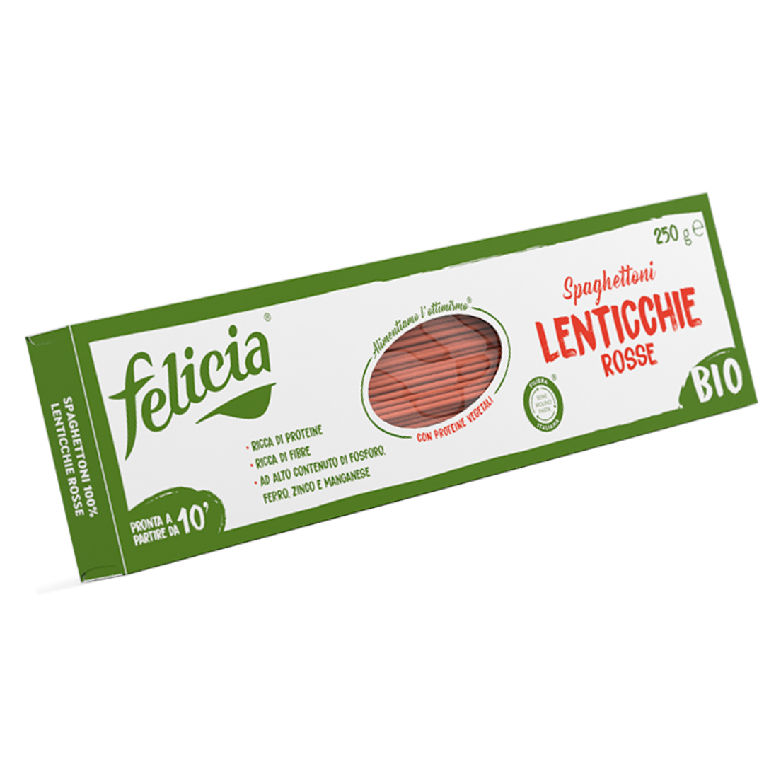 SL - Spaghettoni alle lenticchie rosse FELICIA - 250g