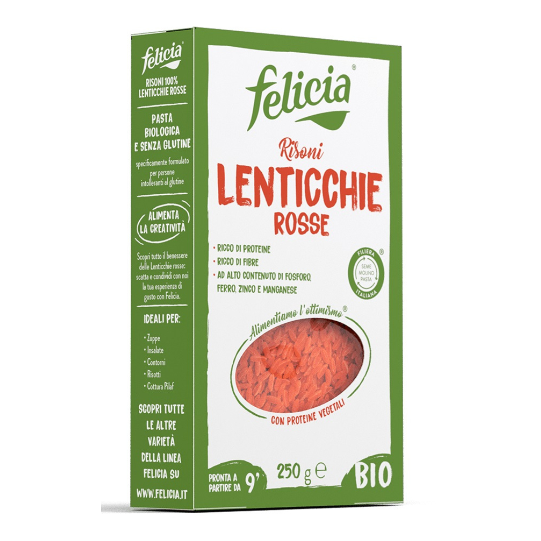 SL - Risoni alle lenticchie rosse FELICIA - 250g