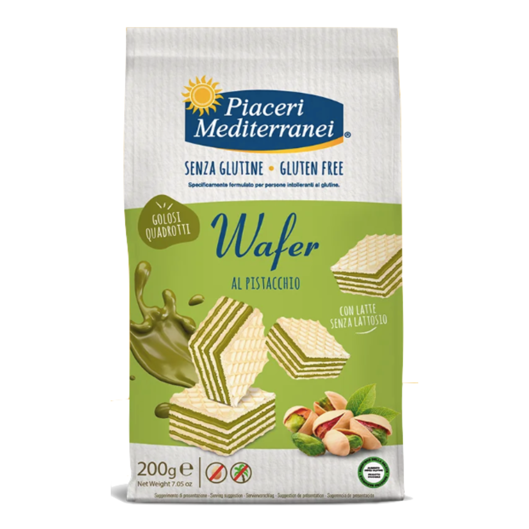 SL Wafer Quadrotti al pistacchio PIACERI MEDITERRANEI - 200g
