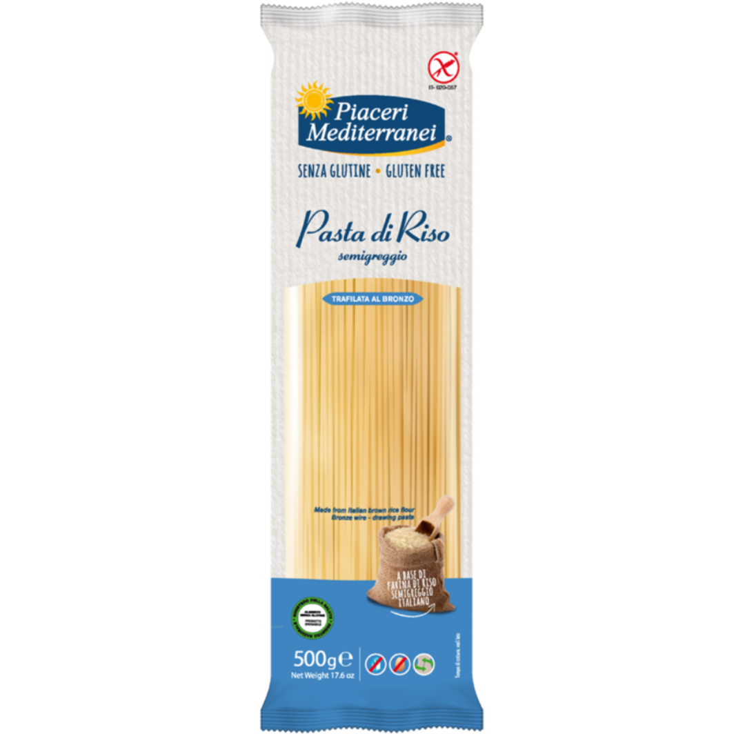 SL Spaghetti di riso semigreggio PIACERI MEDITERRANEI - 500g
