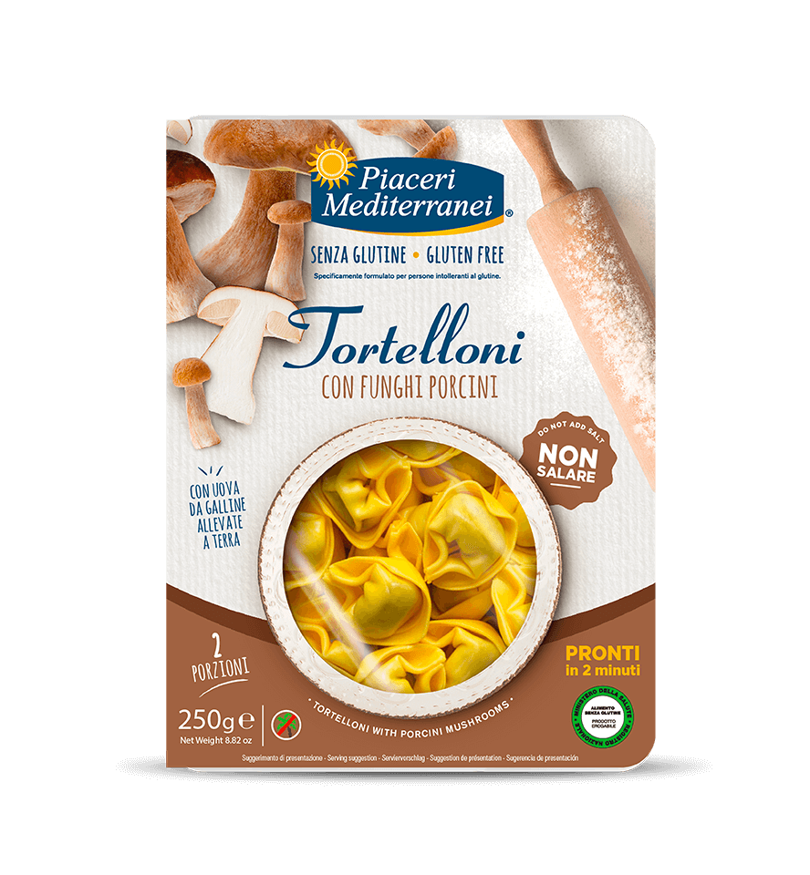 Tortelloni ai funghi porcini PIACERI MEDITERRANEI - 250g