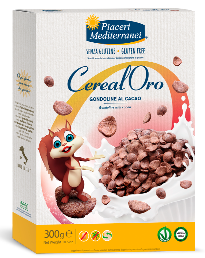 Gondoline al cacao PIACERI MEDITERRANEI - 300g