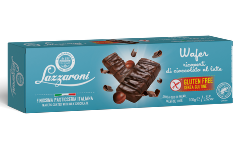 Wafer ricoperti di cioccolato LAZZARONI - 100g