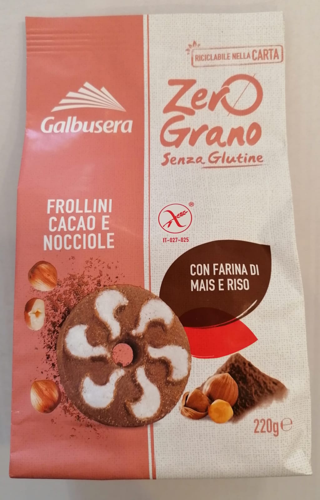 Frollini cacao e nocciole GALBUSERA - 220g