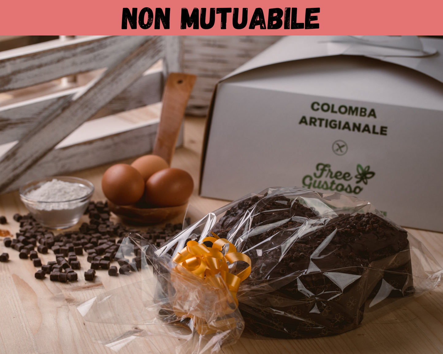 NON MUTUABILE - SL Colomba al cioccolato artigianale FREE GUSTOSO - 650g
