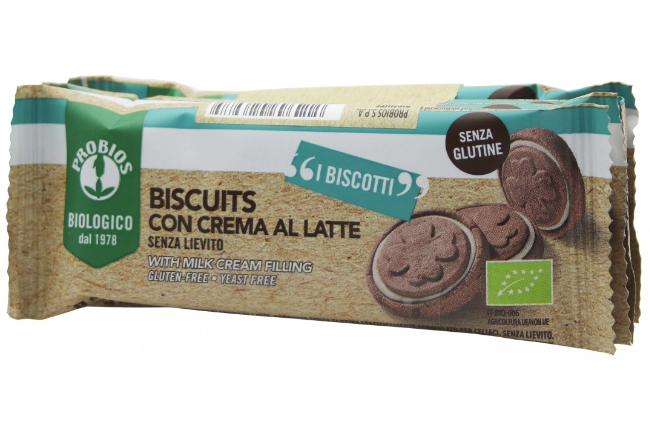 Biscuits con crema al latte PROBIOS - (4pzx24g) 96g