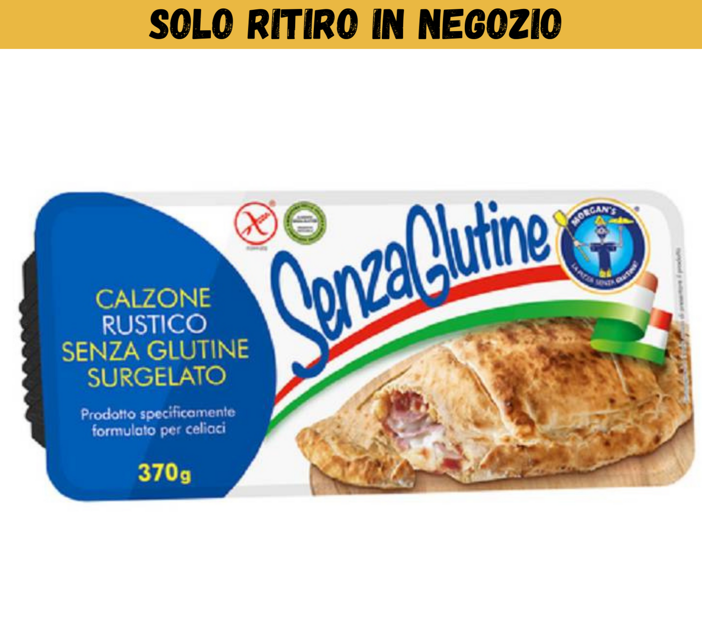 Pizza Calzone Prosciutto Cotto MORGAN'S - 370g - Prodotto Surgelato