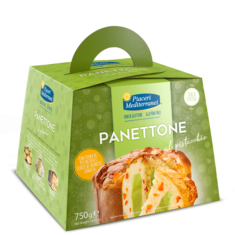 Panettone al pistacchio PIACERI MEDITERRANEI - 750g