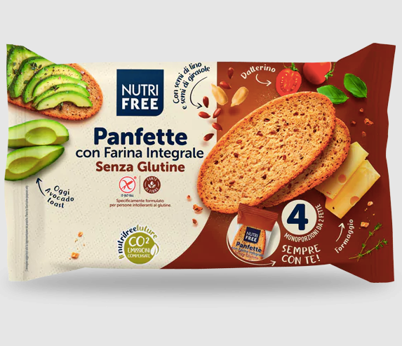 SL Panfette morbido Integrale NUTRIFREE - 340g (4 da 85g)