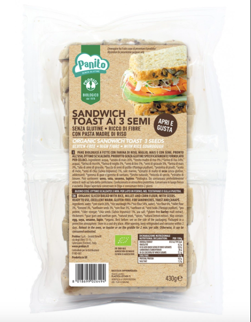 SL Sandwich Toast ai 3 semi PROBIOS - 430g