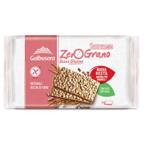 SL Crackers integrali con riso soffiato GALBUSERA - 360g (10 da 36g)