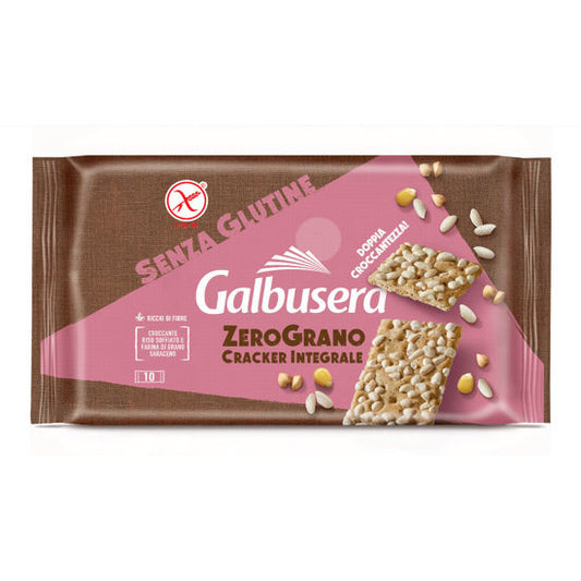 SL Crackers integrali con riso soffiato GALBUSERA - 360g (10 da 36g)