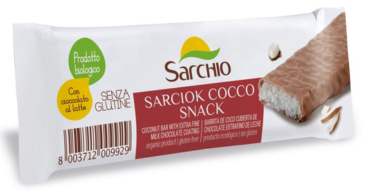 Barretta Monoporz. Cioccolato al latte e cocco SARCHIO