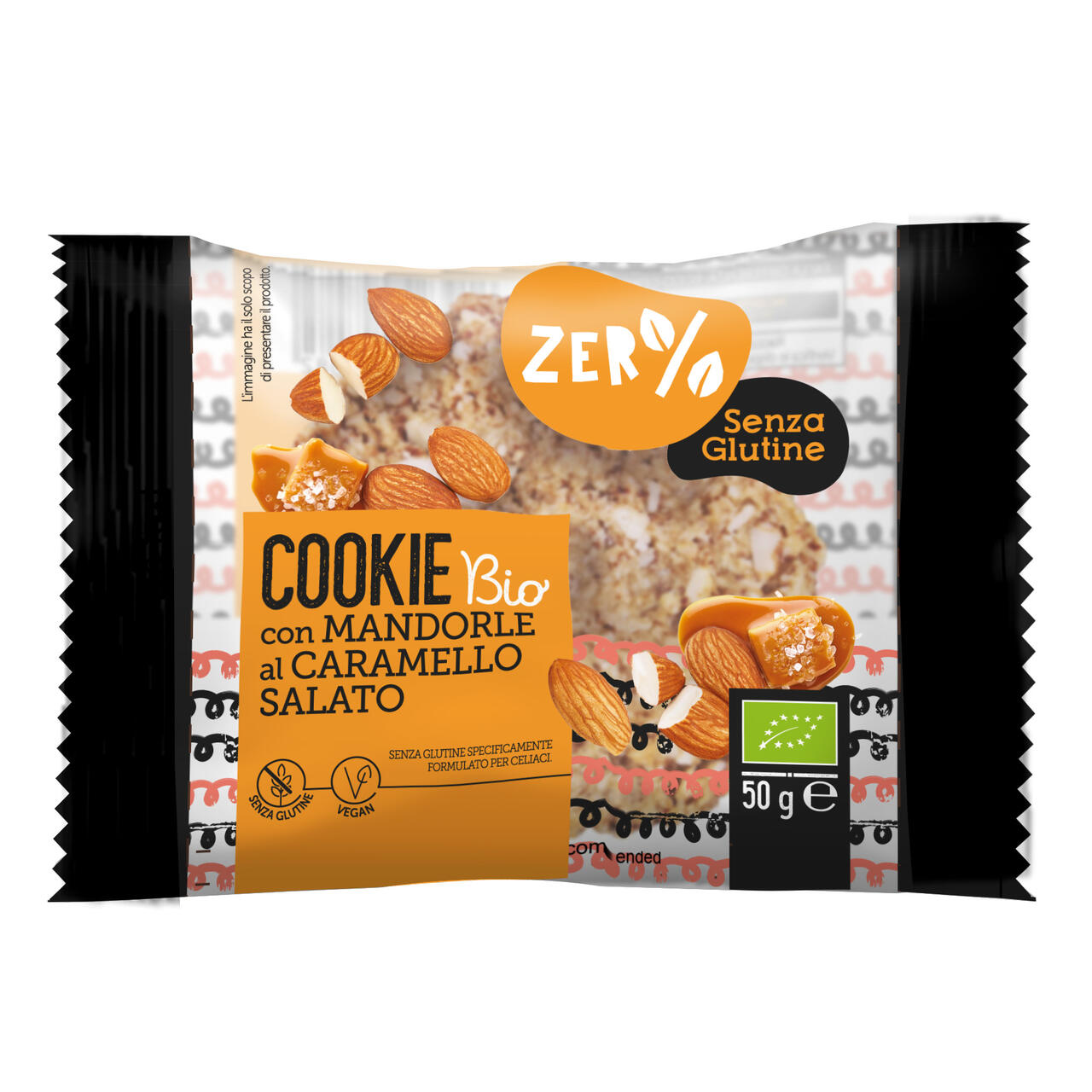 SL - Cookie mandorle e caramello salato BIOTOBIO - 50g
