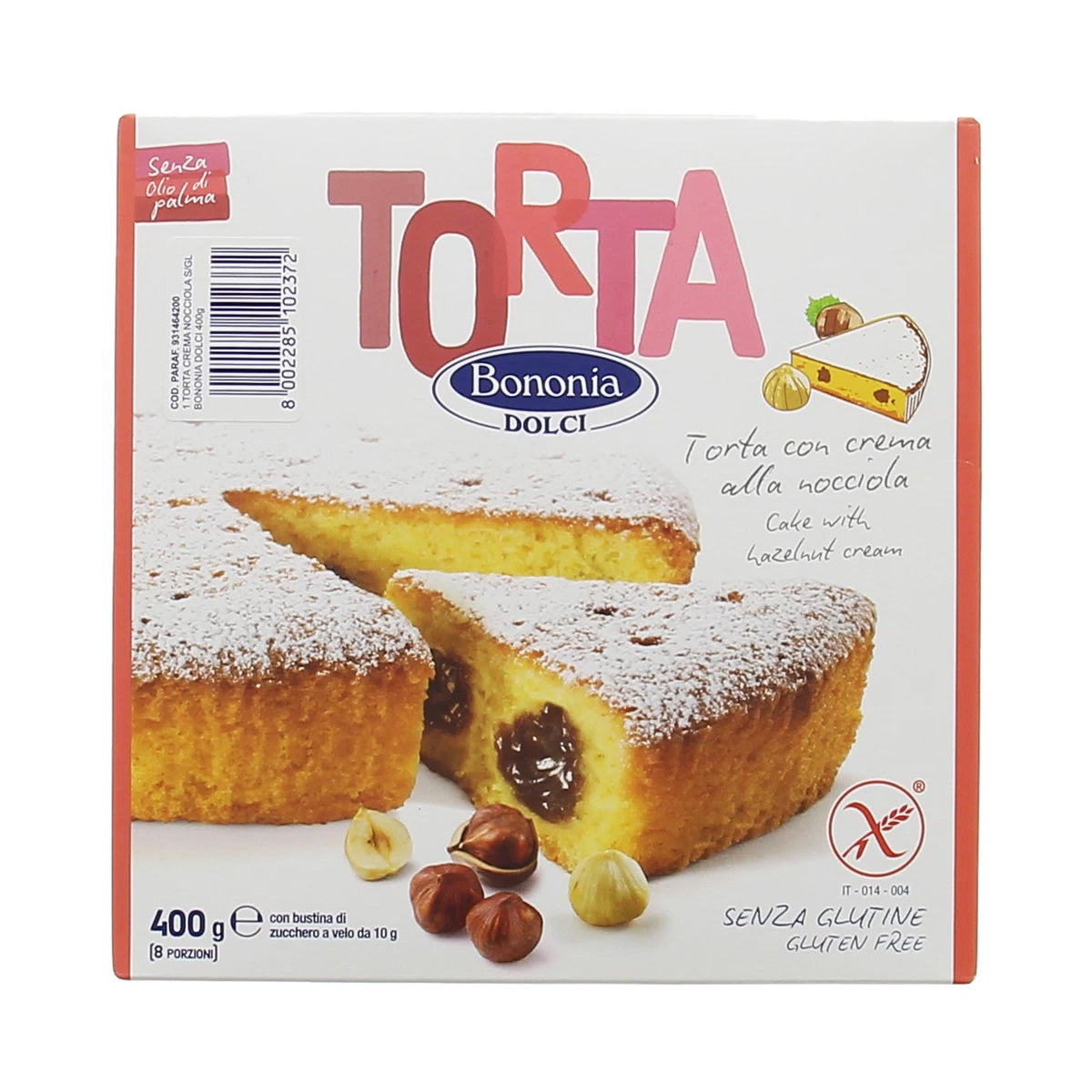 Torta crema nocciola BONONIA - 400g