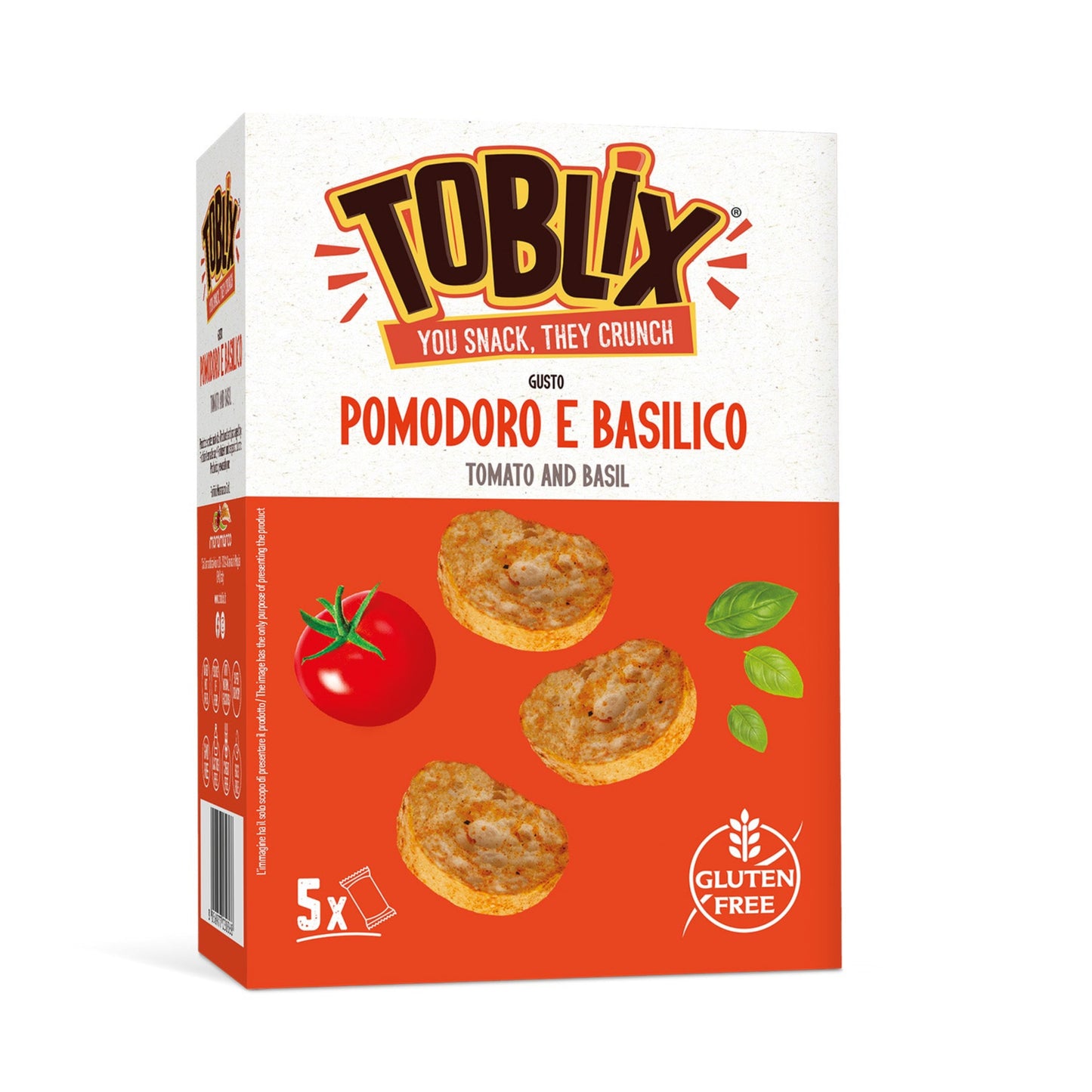 SL - Toblix Crostini Pomodoro Basilico MORAMARCO - 100g