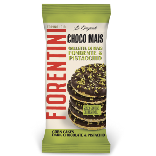 Gallette di mais con cioccolato fondente e pistacchio FIORENTINI - 72g