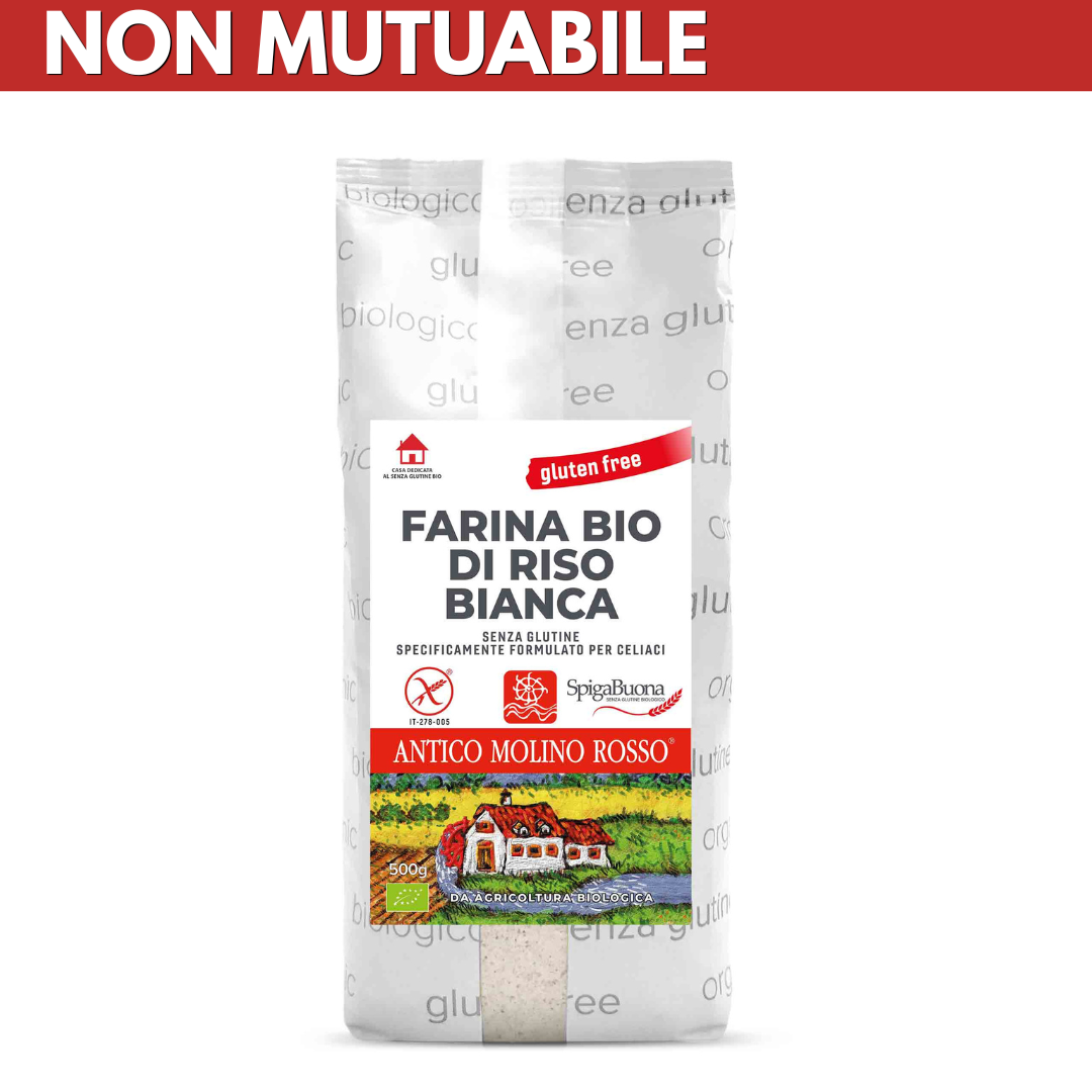 NON MUTUABILE - Farina bianca di riso ANTICO MOLINO ROSSO – 500g