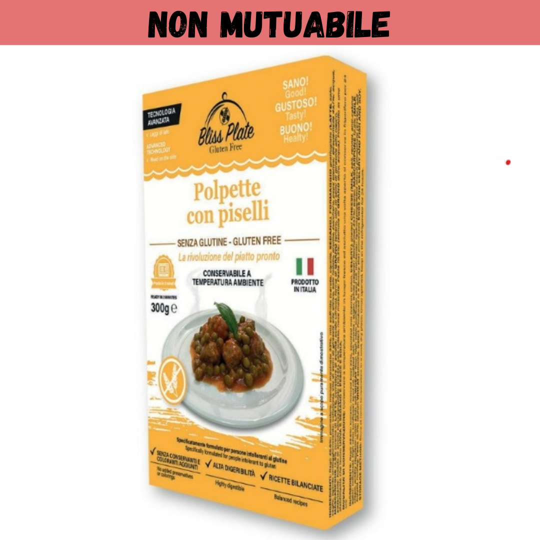 NON MUTUABILE - Piatto Pronto - Polpette al sugo con piselli BLISS PLATE - 300g