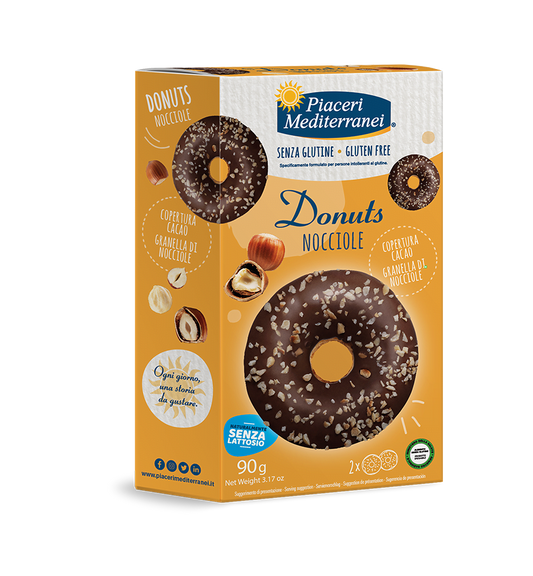 SL - Donuts alla Nocciola PIACERI MEDITERRANEI - 90g (2 da 45g)