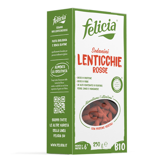 SL - Sedanini alle lenticchie rosse FELICIA - 250g