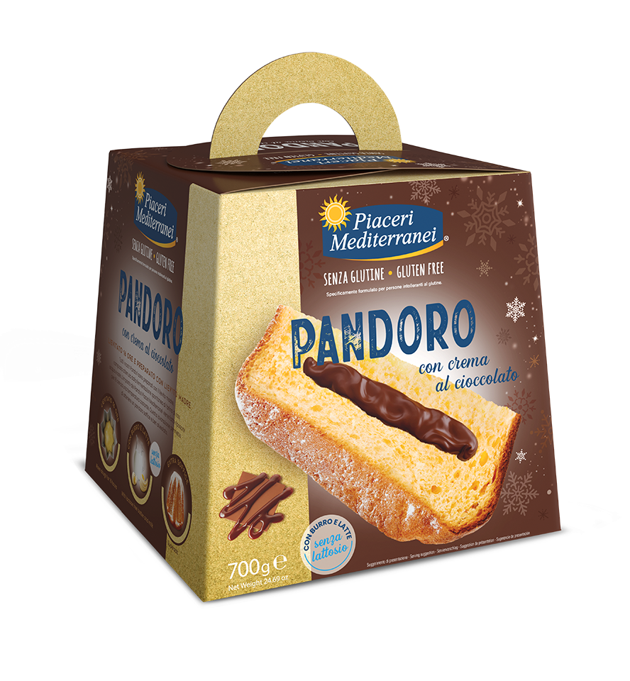 SL - Pandoro con crema al cioccolato PIACERI MEDITERRANEI - 700g
