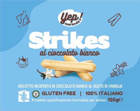 Strikes cioccolato bianco e vaniglia YEP - 120g