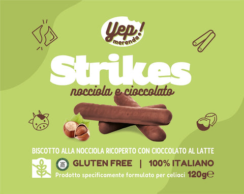 Strikes nocciola e cioccolato YEP - 120g