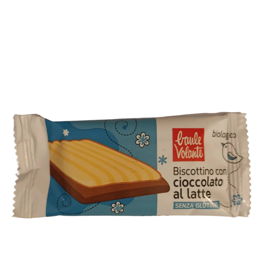 Biscotto di Riso con Cioccolato Latte BAULE VOLANTE - 23g