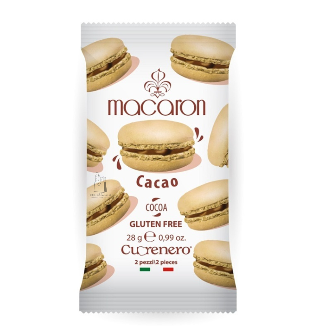 Macaron al cacao Monoporzione CUORENERO -  14g