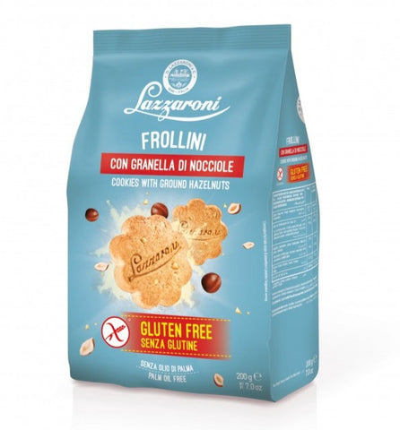 Frollini con granella di nocciola LAZZARONI - 200g