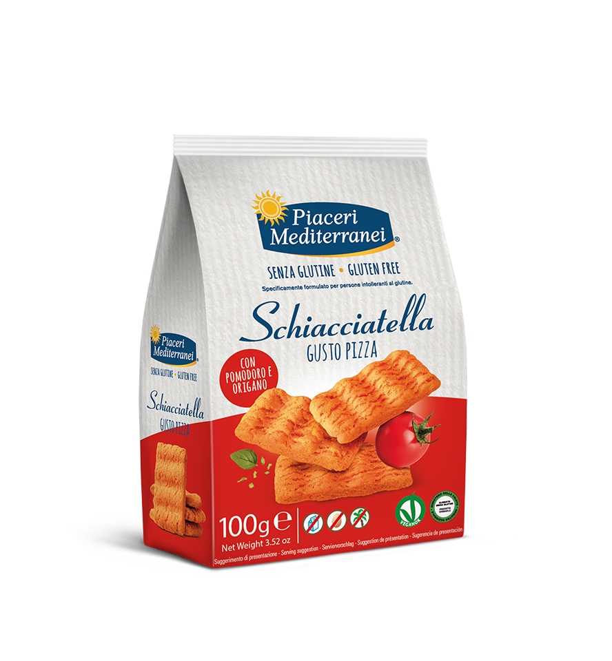 Schiacciatella gusto pizza PIACERI MEDITERRANEI - 100g