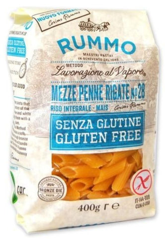 mezze penne rigate senza glutine rummo