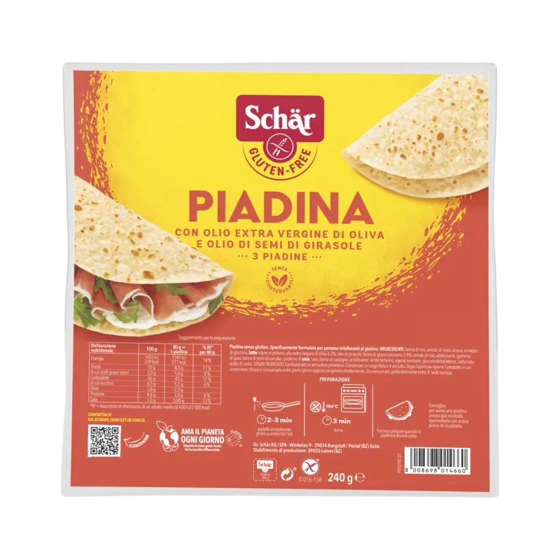Piadina SCHAR - 240g (3 da 80g)