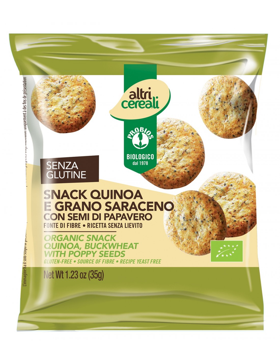 Snack Quinoa e Grano Saraceno PROBIOS - 35g