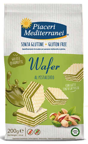 SL Wafer Quadrotti al pistacchio PIACERI MEDITERRANEI - 200g